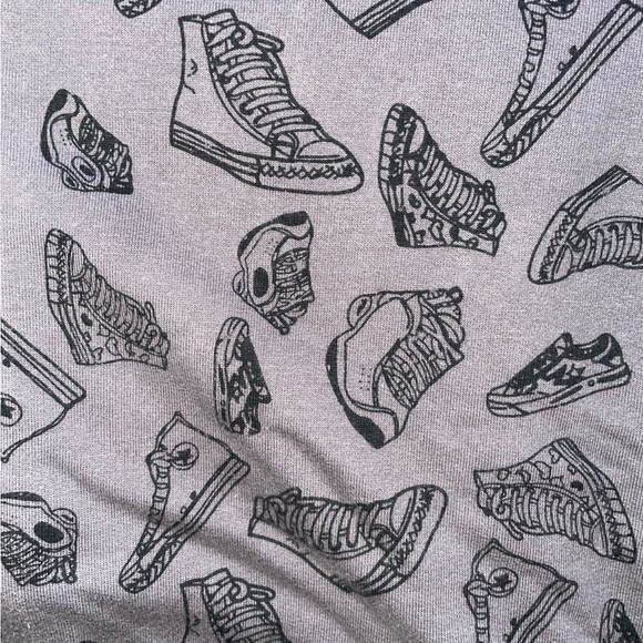 Sweet Child Zip Up Hoodie Sweatshirt Grey Sneaker Print Size XL - Picture 5 of 10